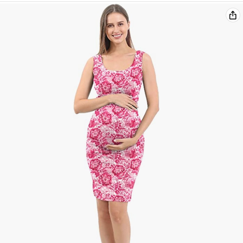 Summer Sleeveless Maternity Dress